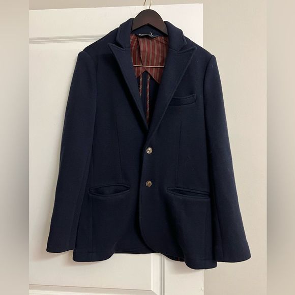 NWOT Brooks Brothers Navy Blue 100% Merino Wool Blazer Size S - Picture 10 of 16